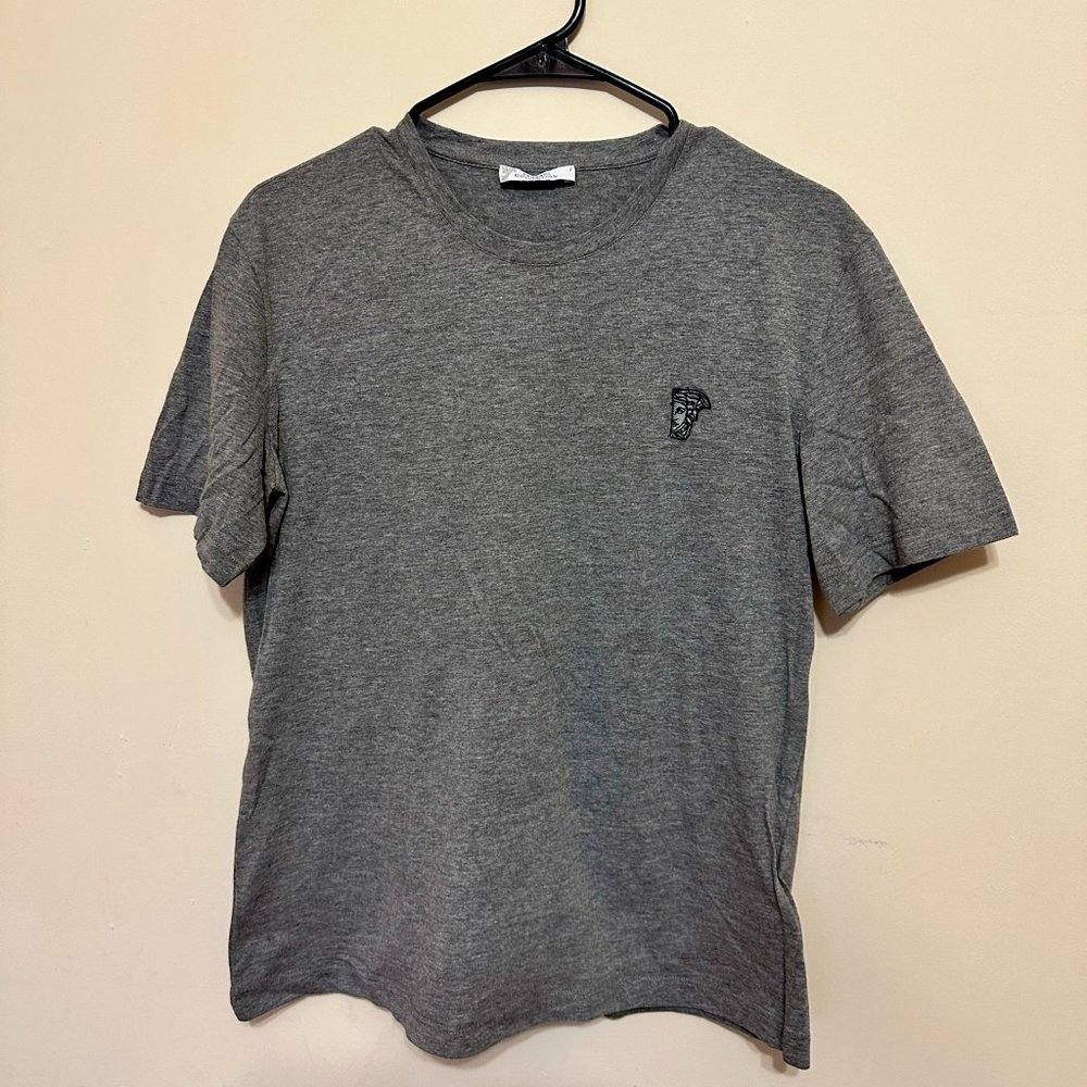 Versace Collection Men's Grey Short Sleeve Shirt, Medium